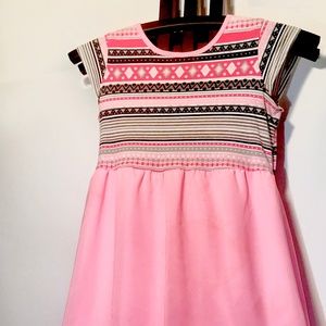 Multi Pink, Black and Gray Sheer Fall Bottom